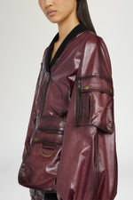 Bordeaux Leather Jacket