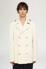 Cappotto Doppiopetto Crema