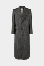 Long Tailored Coat in Wool