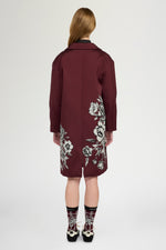 Floral Jacquard Coat