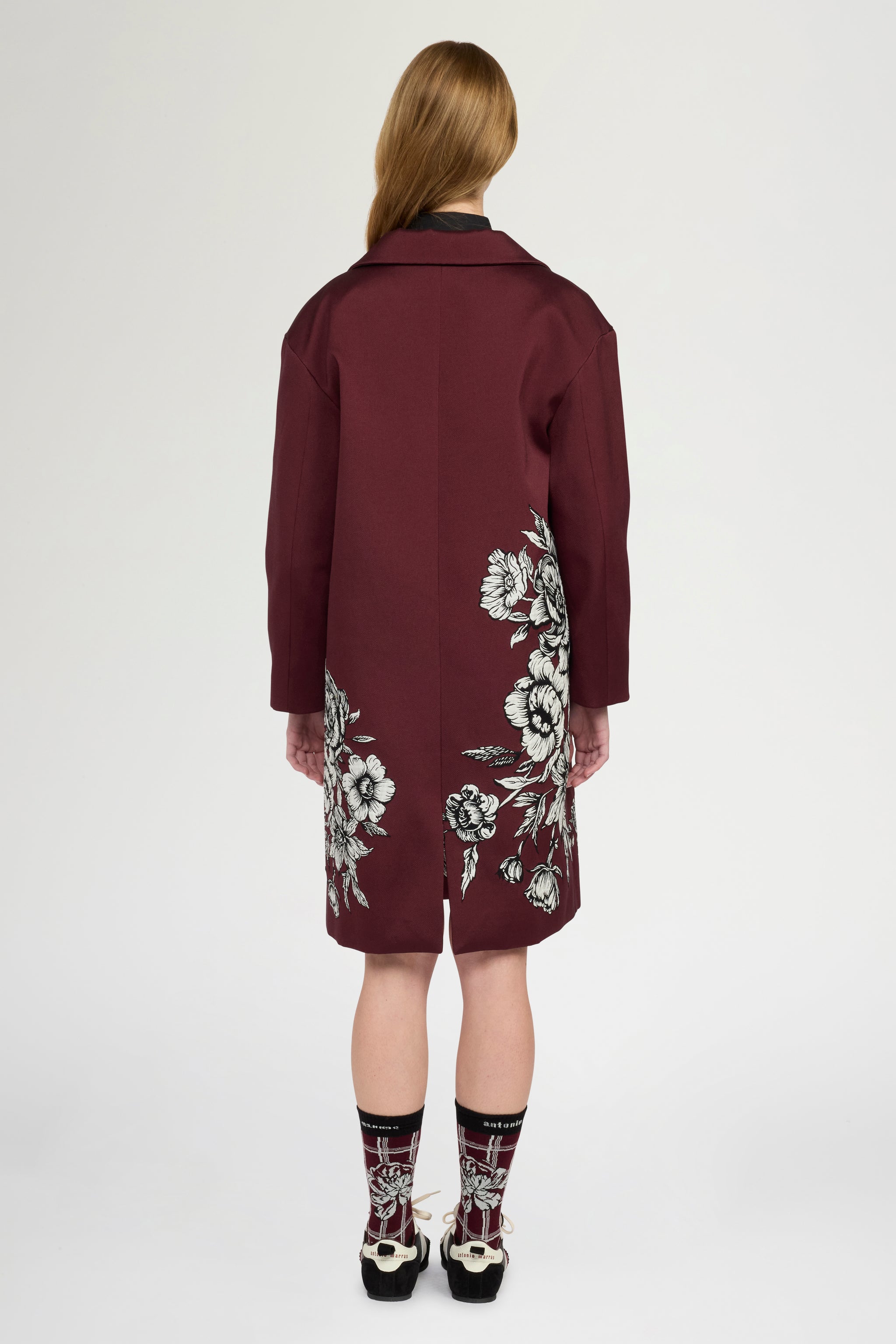 Women's Floral Jacquard Coat Antonio Marras