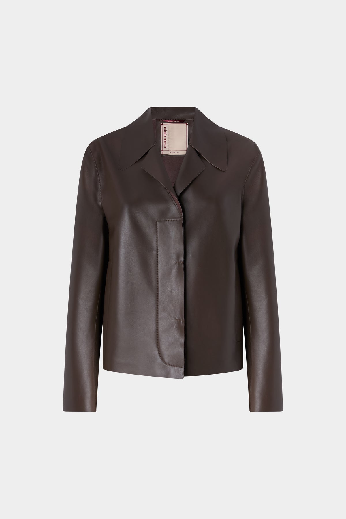 Giacca Sfoderata in Pelle Nappa