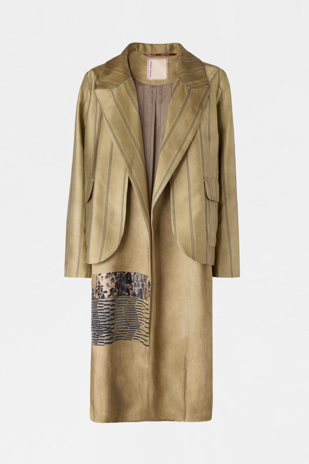 Gold Layered Patchwork Coat