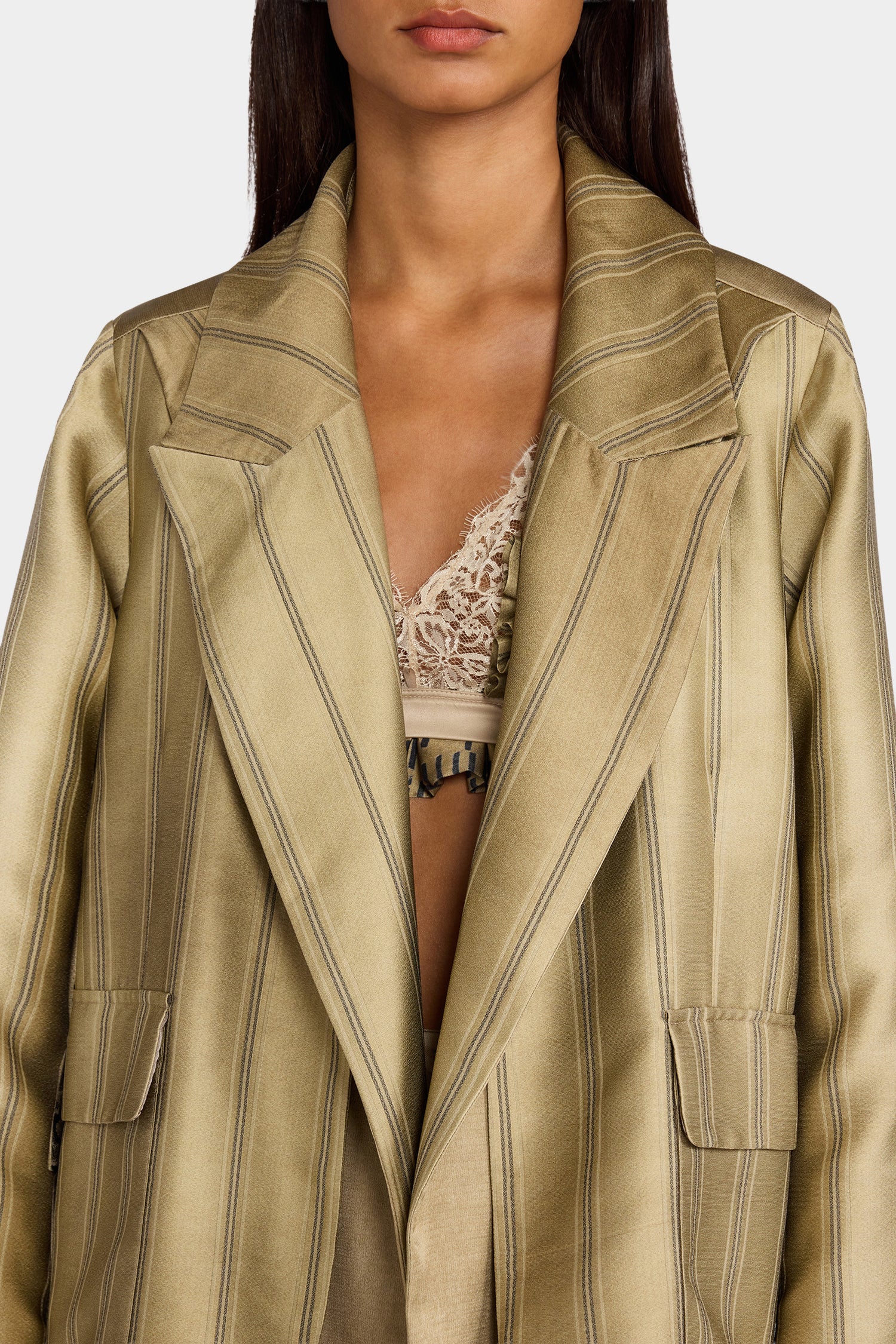 Gold Layered Patchwork Coat