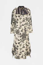 Floral Wallpaper Trench Coat
