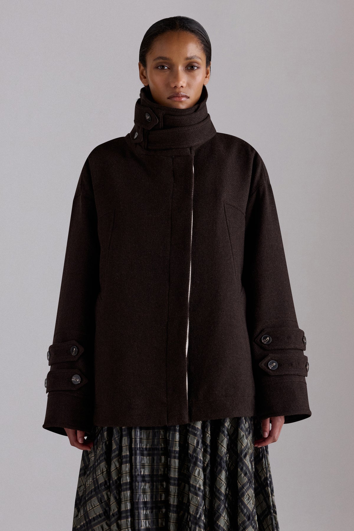 Cappotto corto in lana
