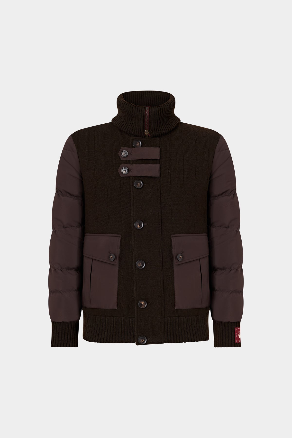 Down Jacket with High Collar