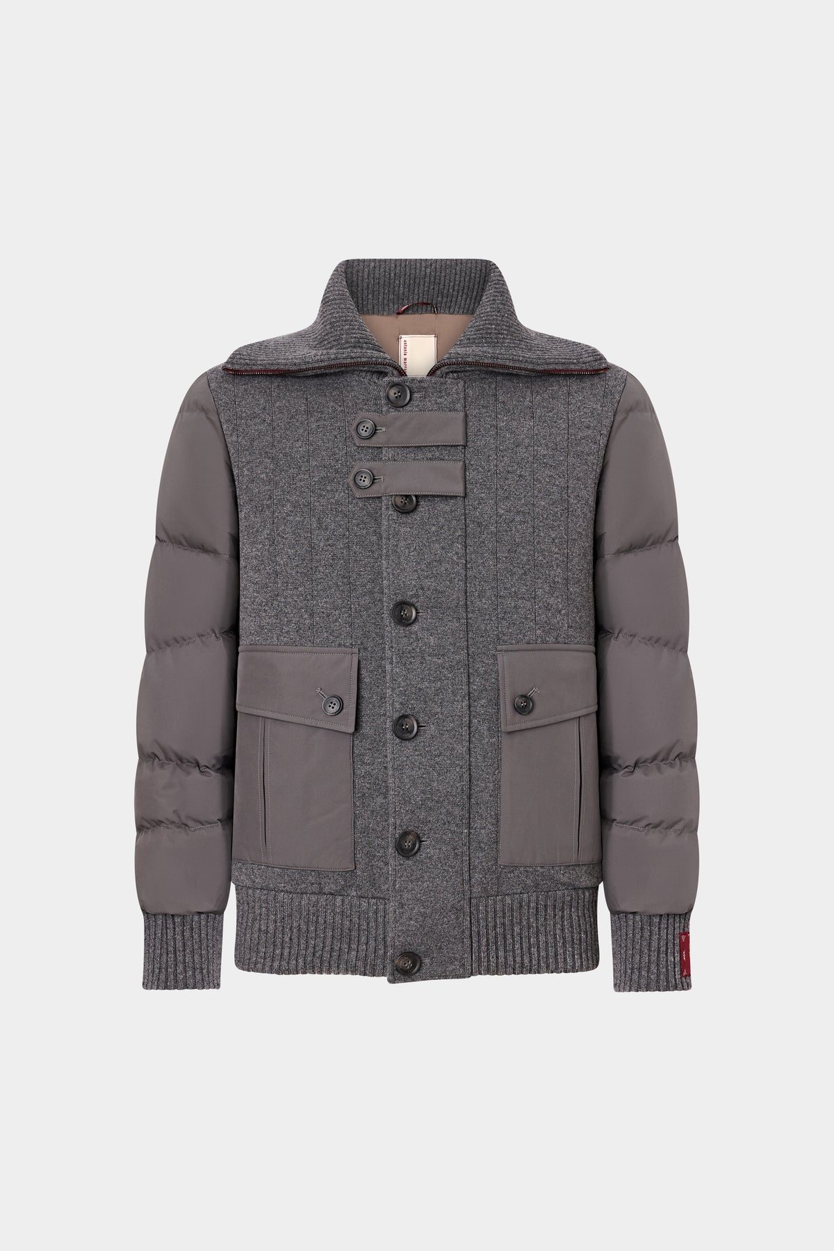 Down Jacket with High Collar