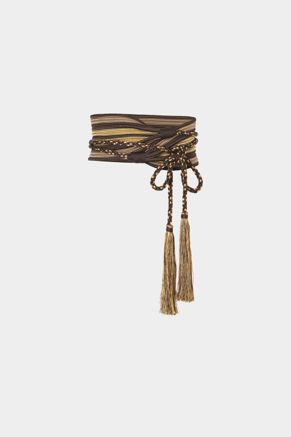 Brown & Gold Waist Sash