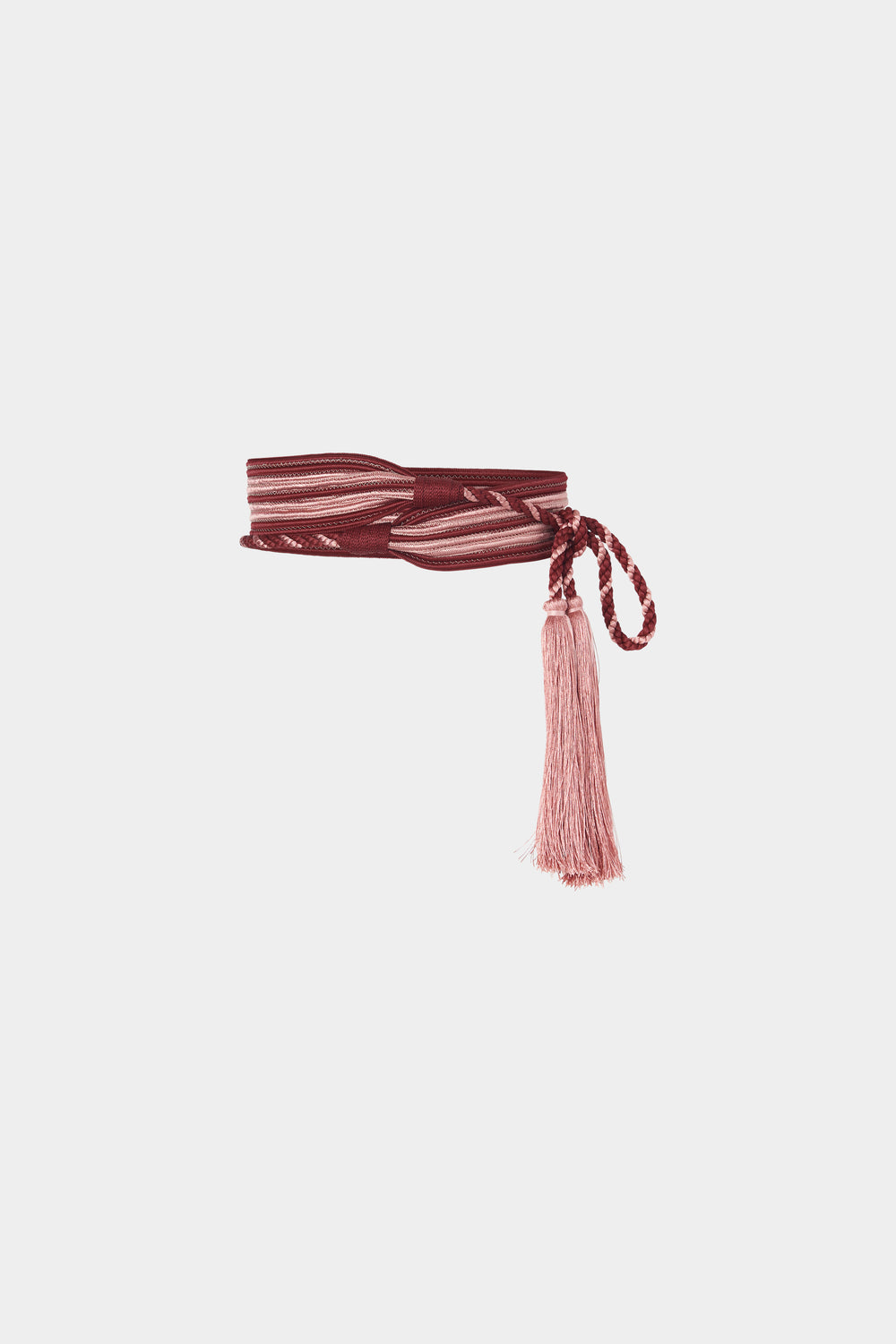 Bordeaux & Pink Waist Sash