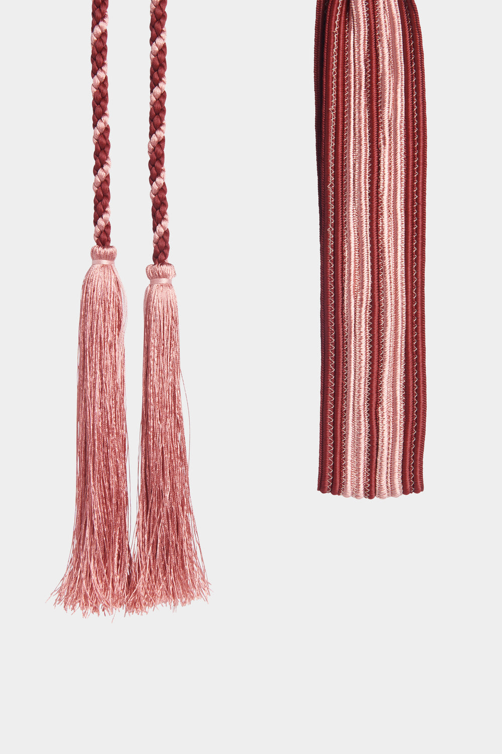 Bordeaux & Pink Waist Sash