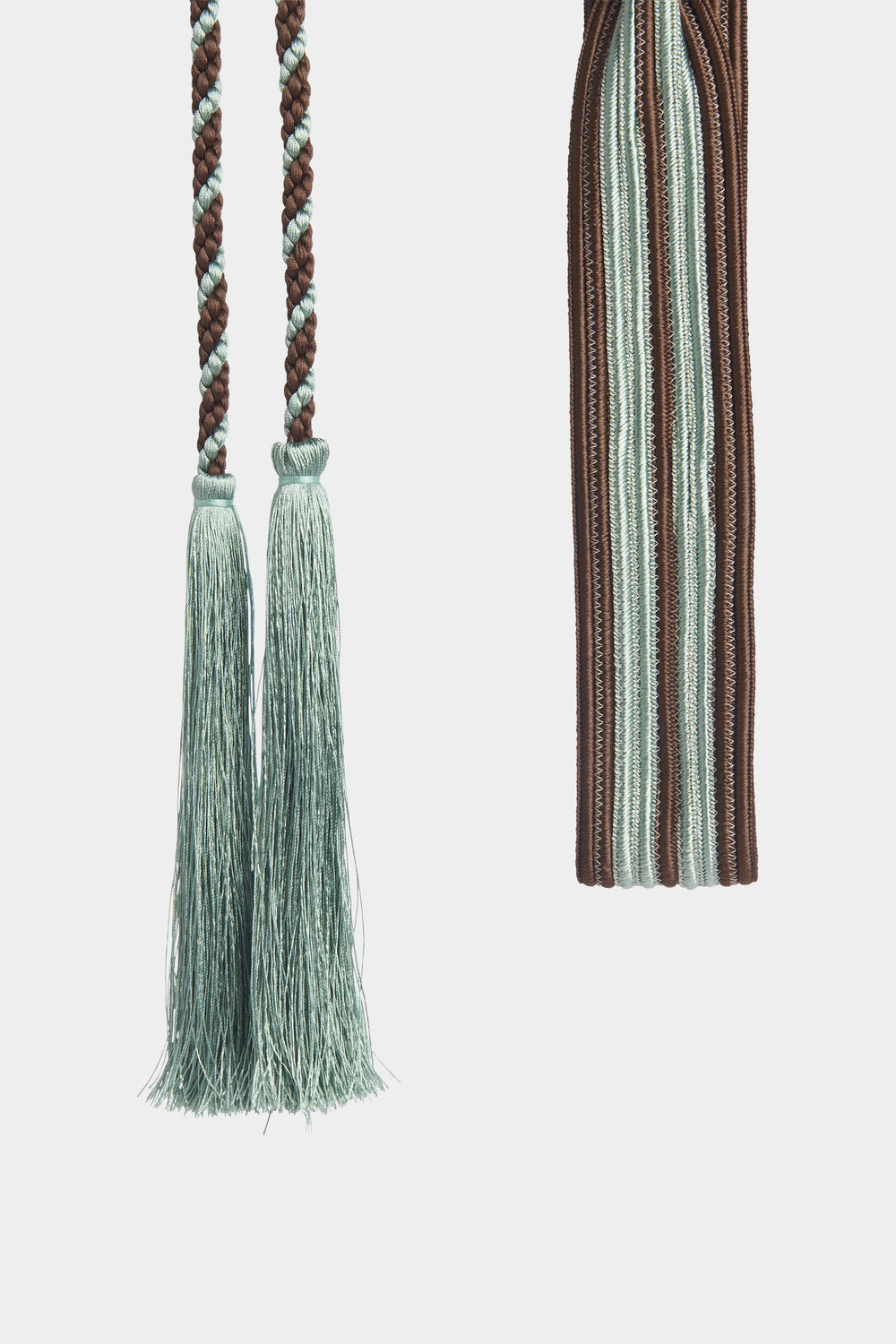 Green & Brown Waist Sash