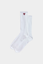 Calzini Bianchi con Cuore Spezzato