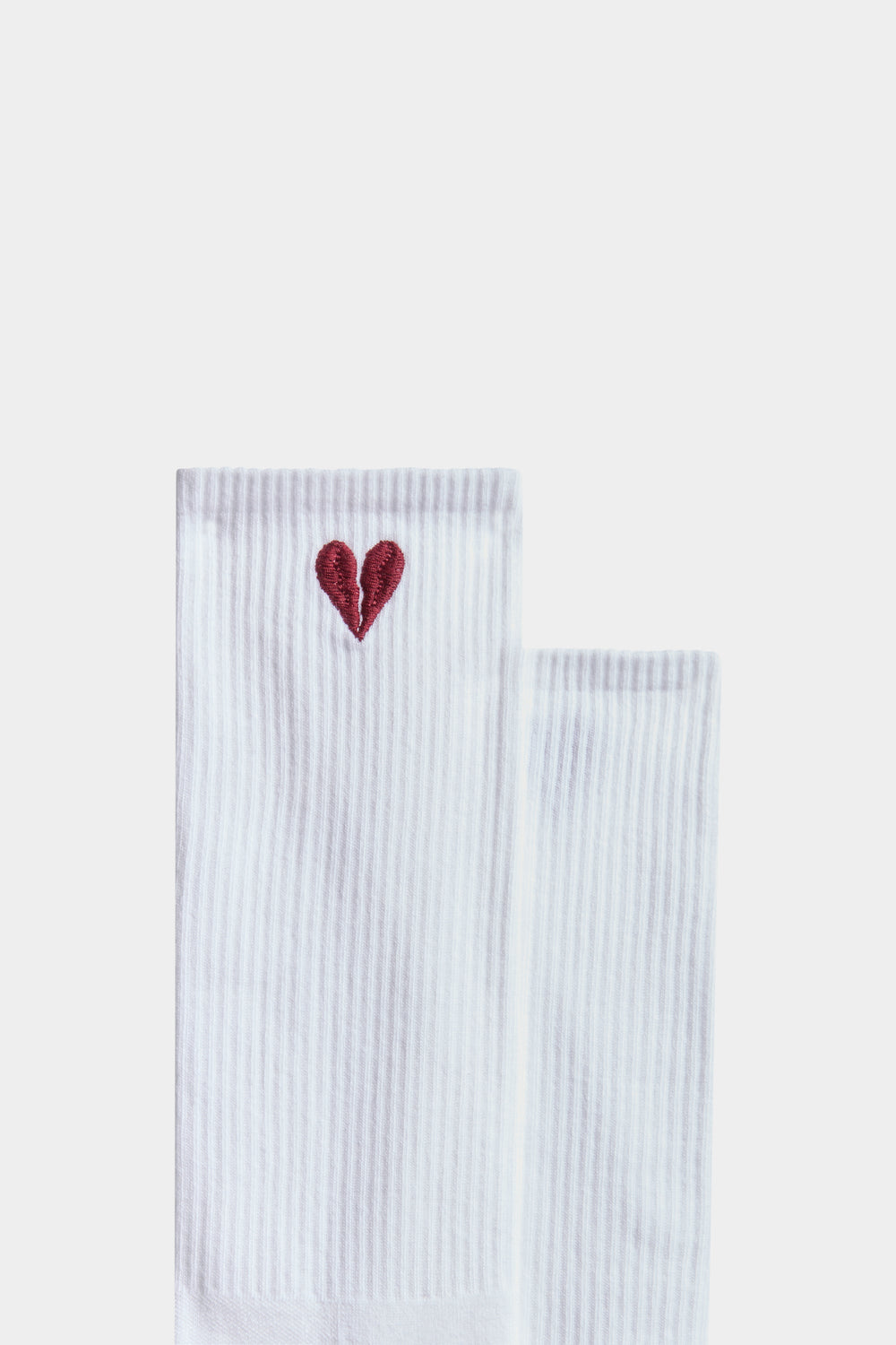 Calzini Bianchi con Cuore Spezzato