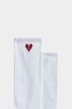 Calzini Bianchi con Cuore Spezzato