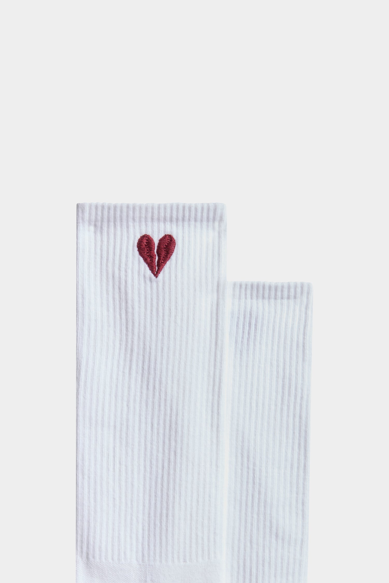 Calzini Bianchi con Cuore Spezzato