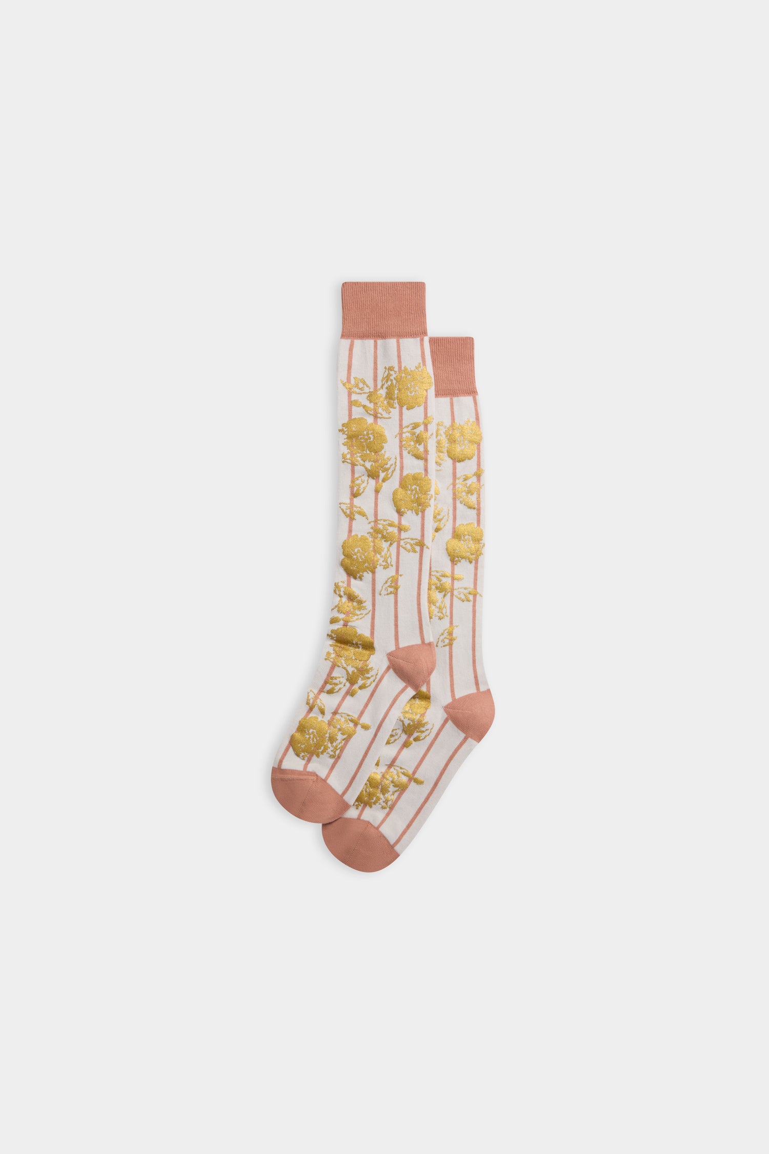 Rose & Gold Floral Socks