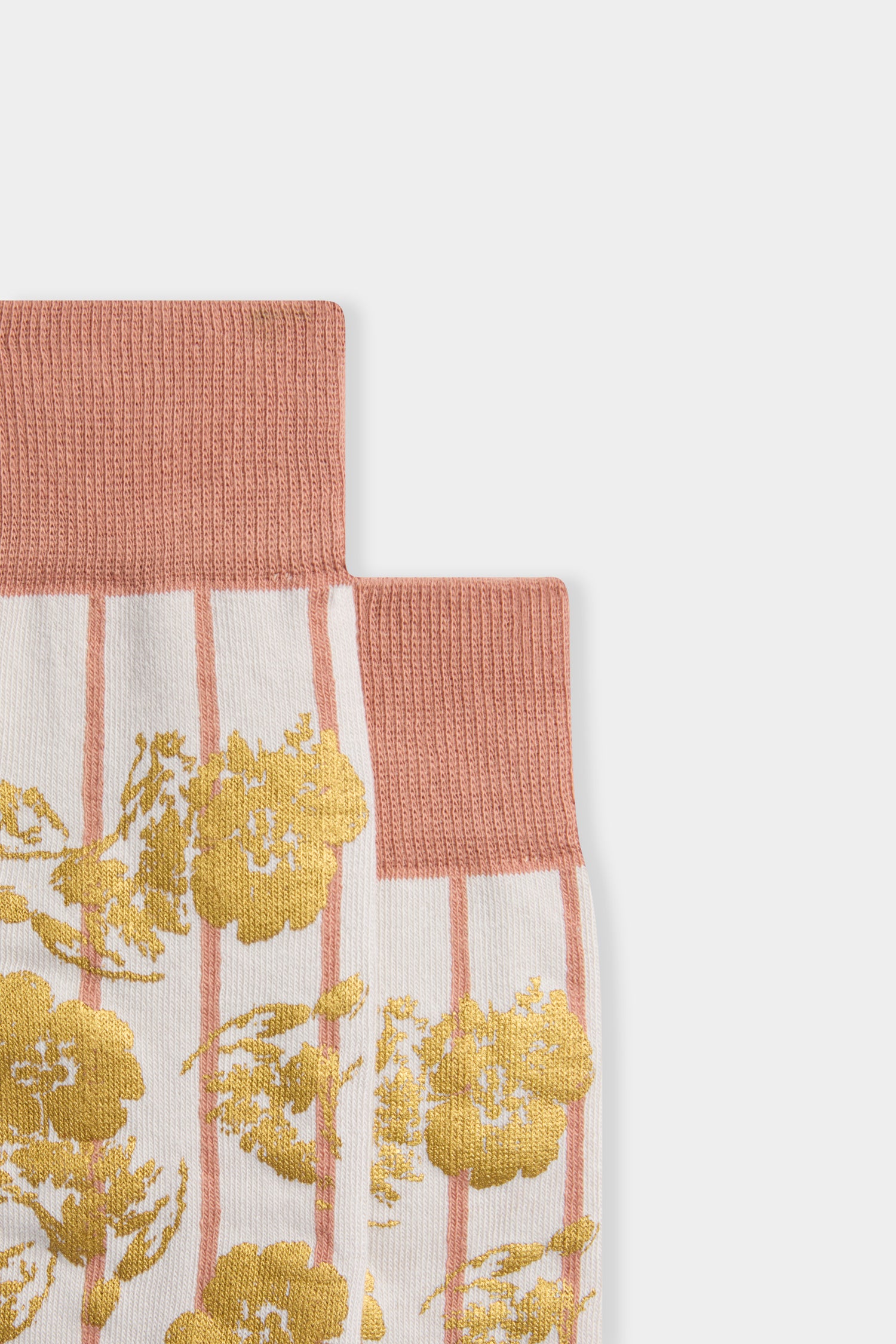 Rose & Gold Floral Socks