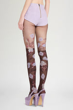 Floral Sheer Printed Tights