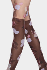 Floral Sheer Printed Tights