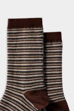 Multicolour Striped Knit Socks
