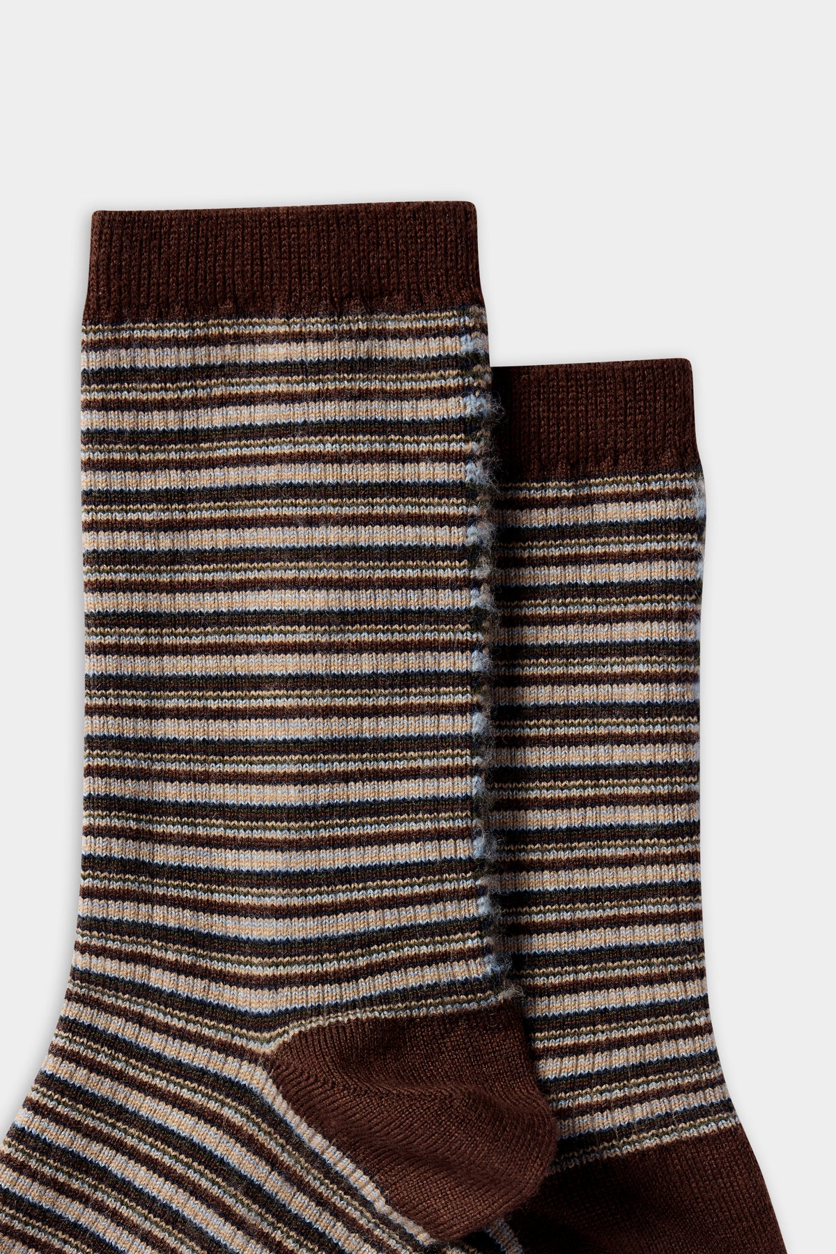 Multicolour Striped Knit Socks