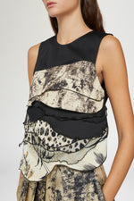 Top Stampa Tropicale