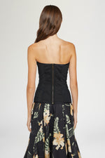 Top Corsetto Stampa Ibiscus