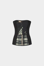 Top Corsetto Stampa Ibiscus