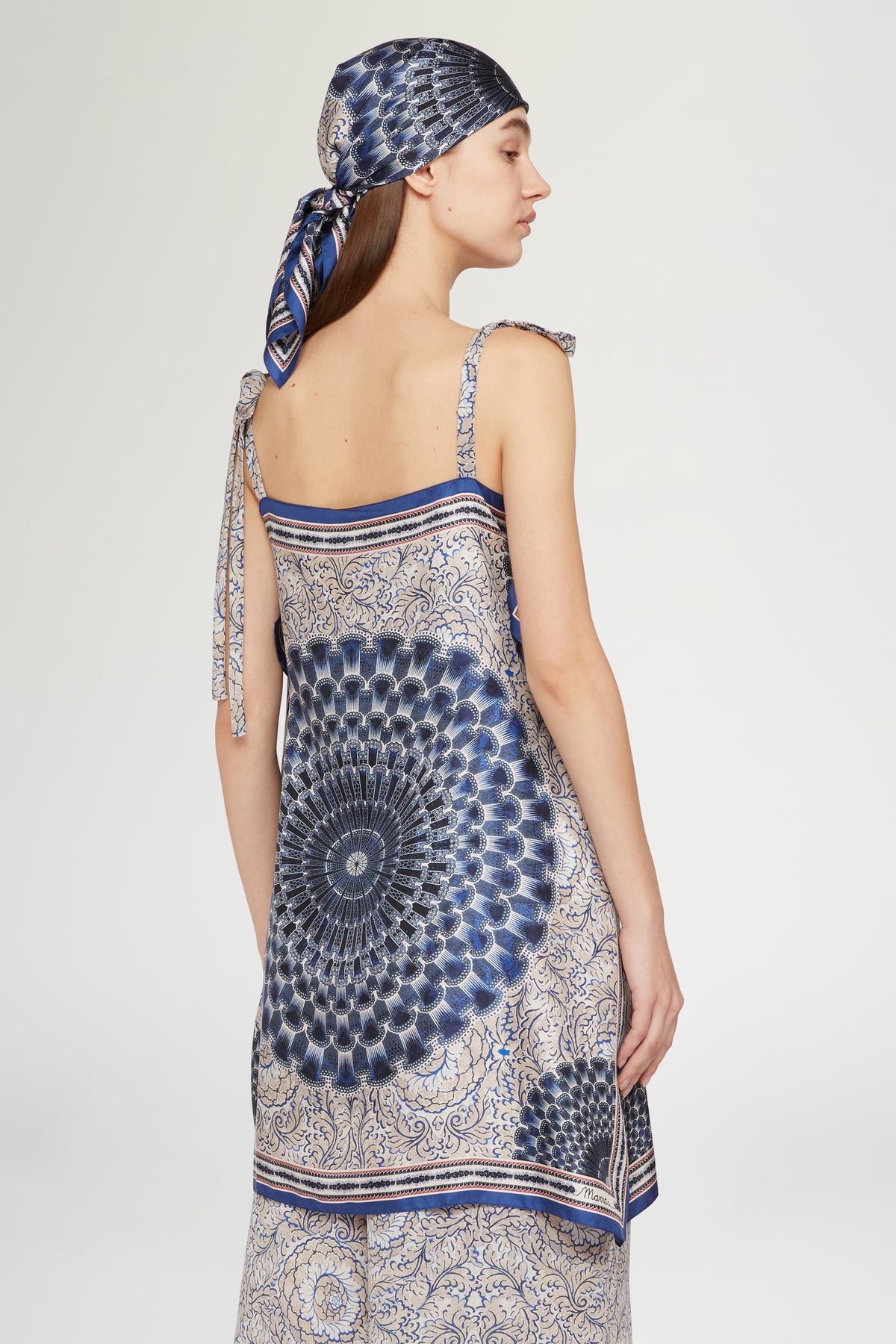 Silk Top with Mandala Print