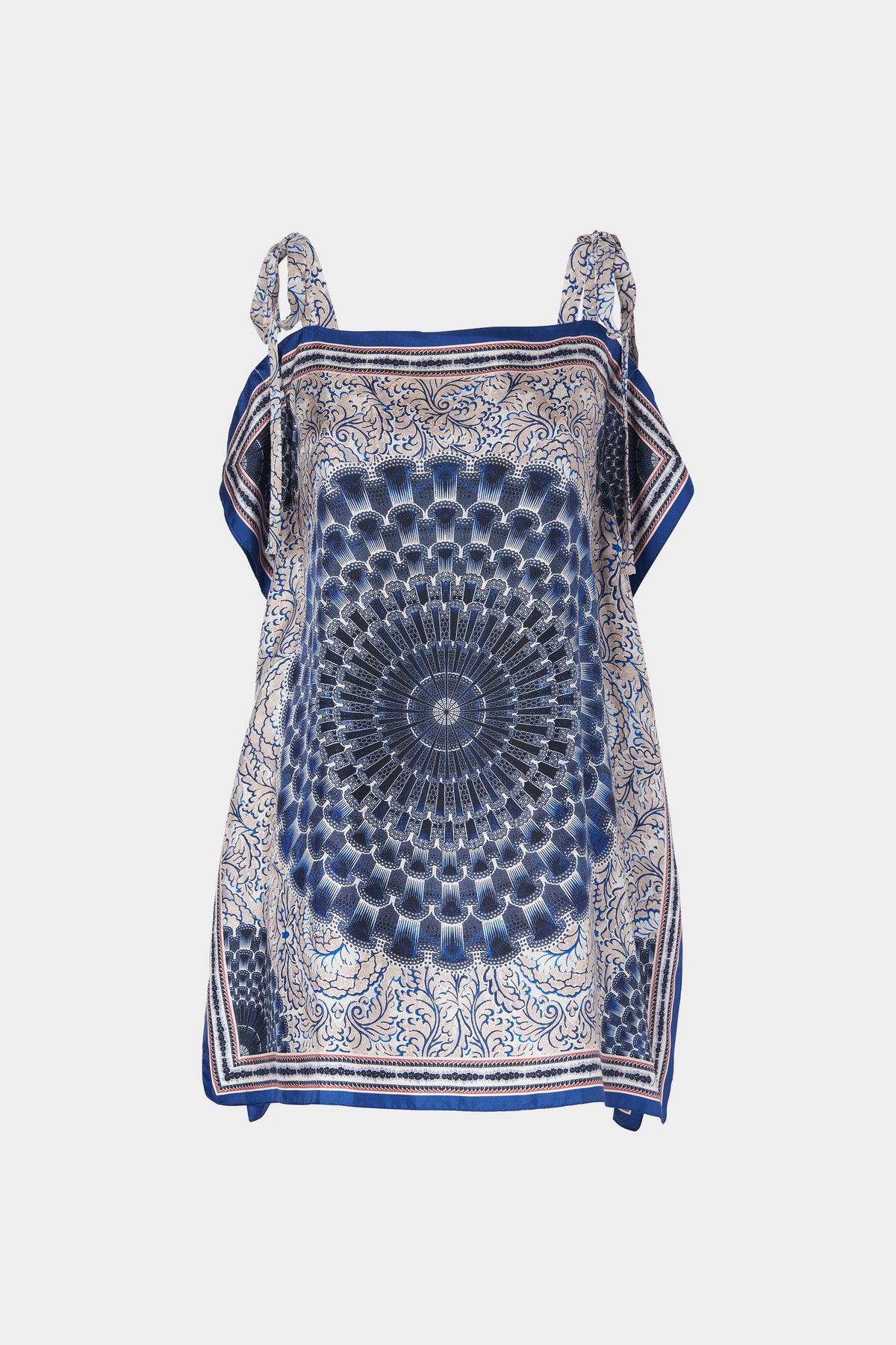 Silk Top with Mandala Print