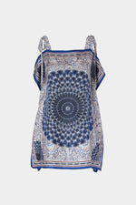Silk Top with Mandala Print