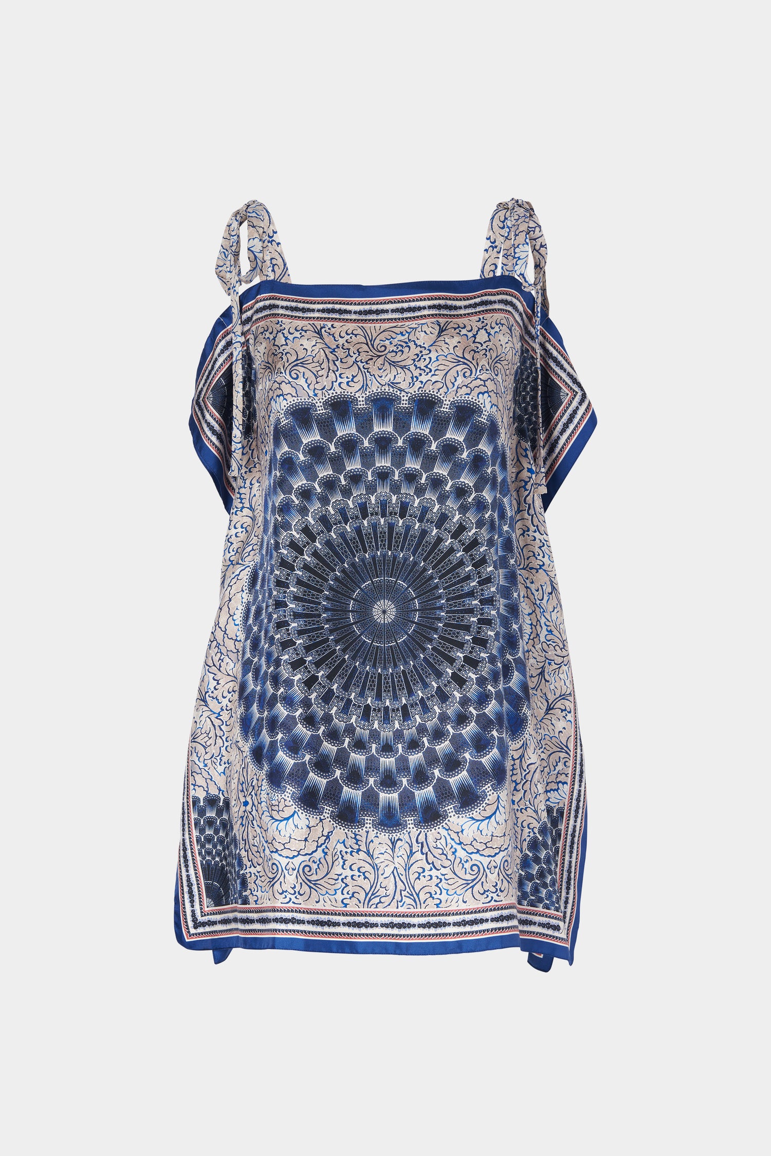 Silk Top with Mandala Print