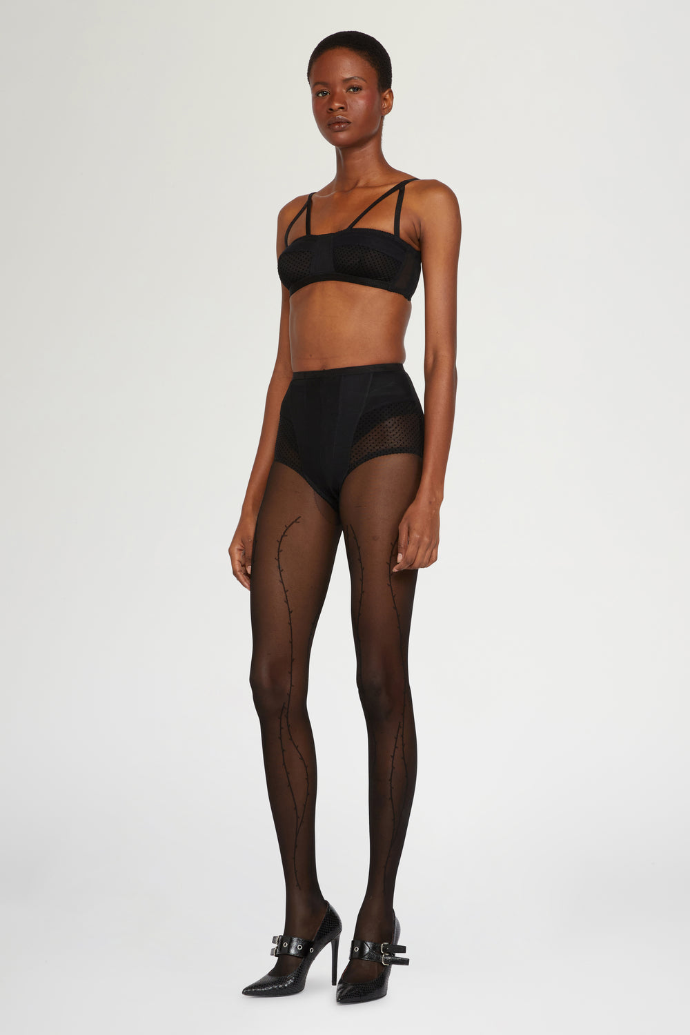 Bralette in Jersey Nero