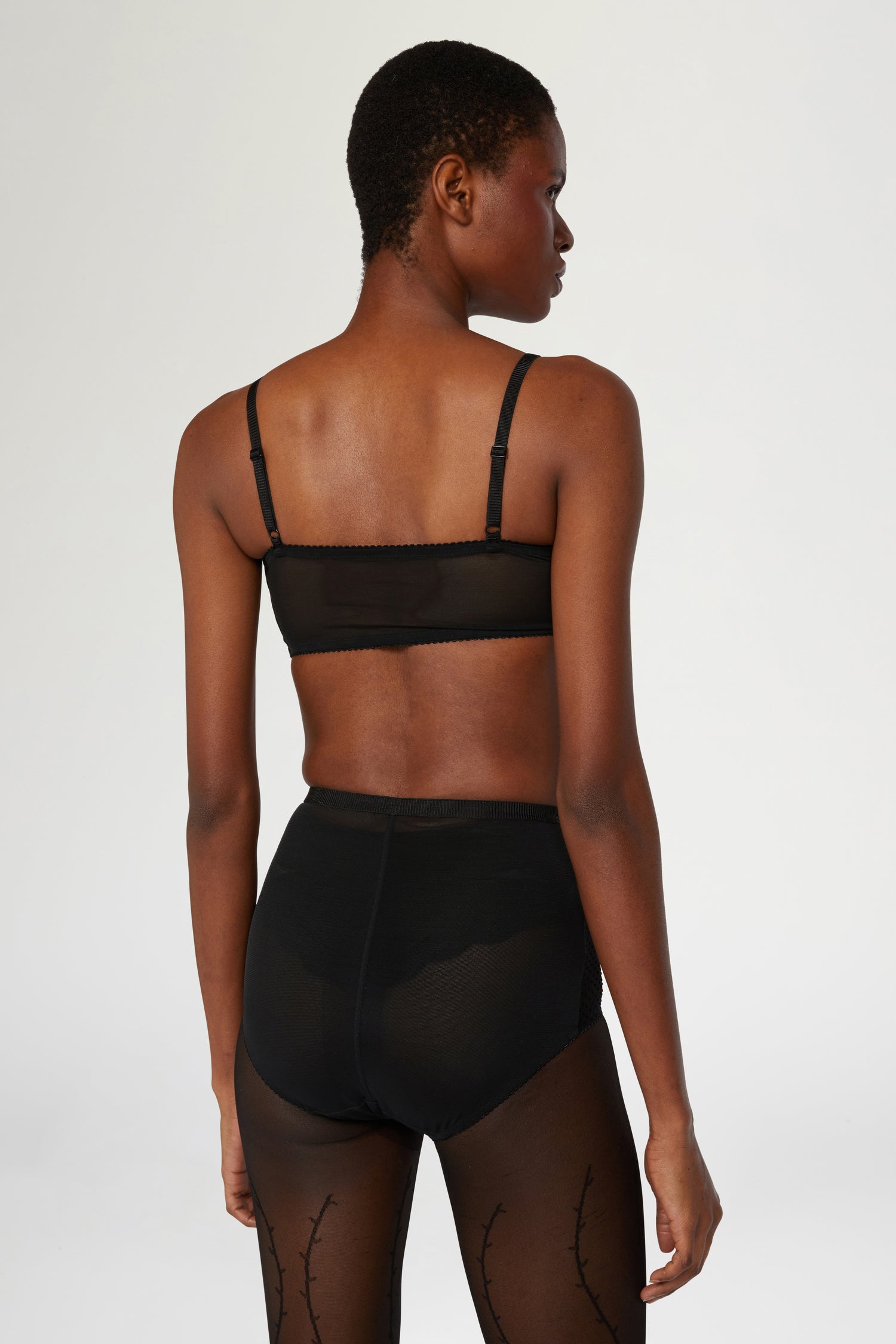 Bralette in Jersey Nero