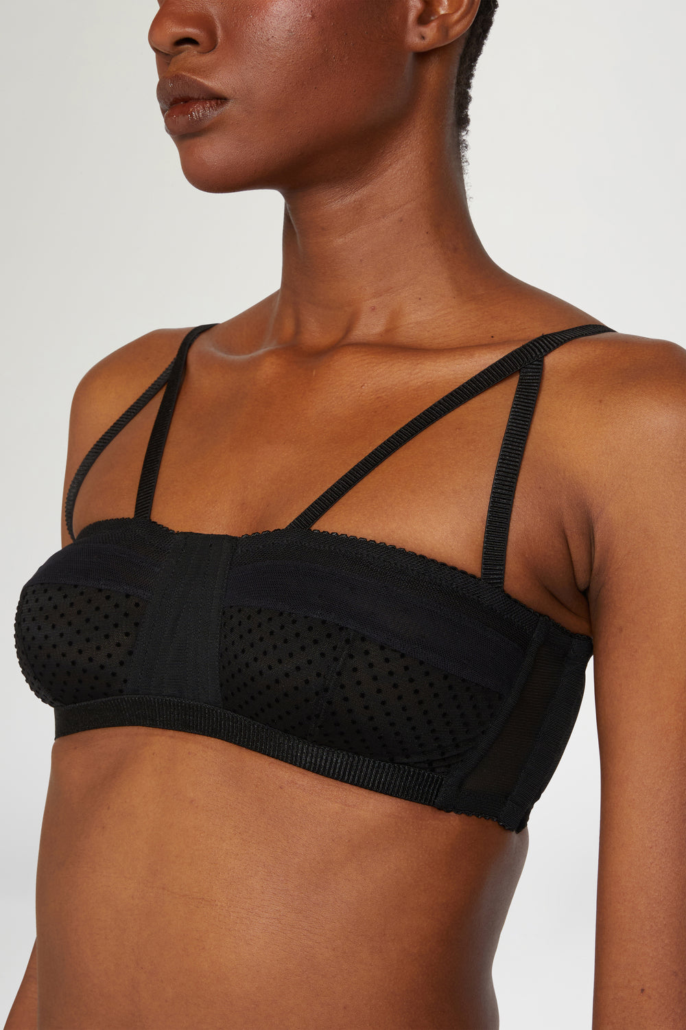 Bralette in Jersey Nero