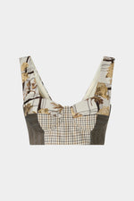 Bralette in Jacquard Floreale, Check e Gessato
