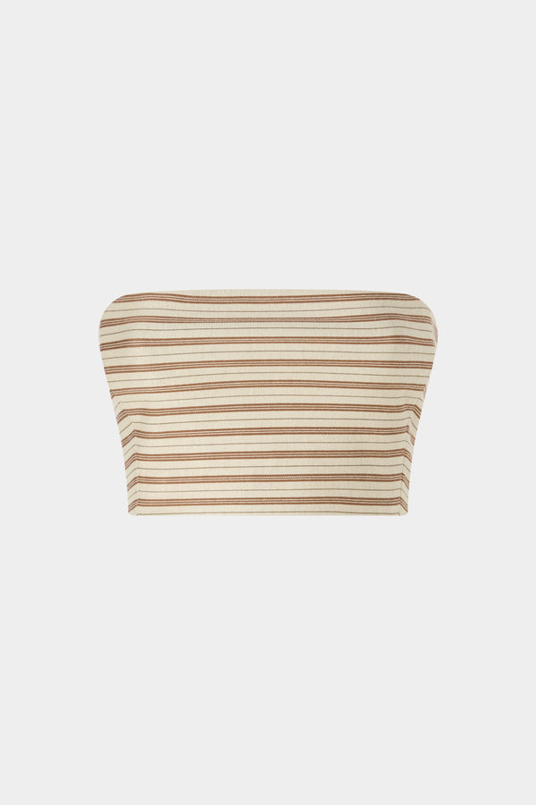 Top a Fascia in Jersey Rigato