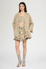 Top a Fascia in Jersey Rigato