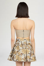 Top a Fascia in Jersey Rigato