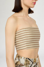 Top a Fascia in Jersey Rigato