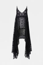 Camisole a Strati in Pizzo Nero