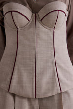 Top Bustier in Lana Mélange