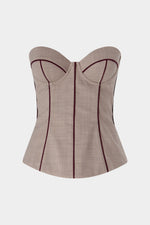 Top Bustier in Lana Mélange