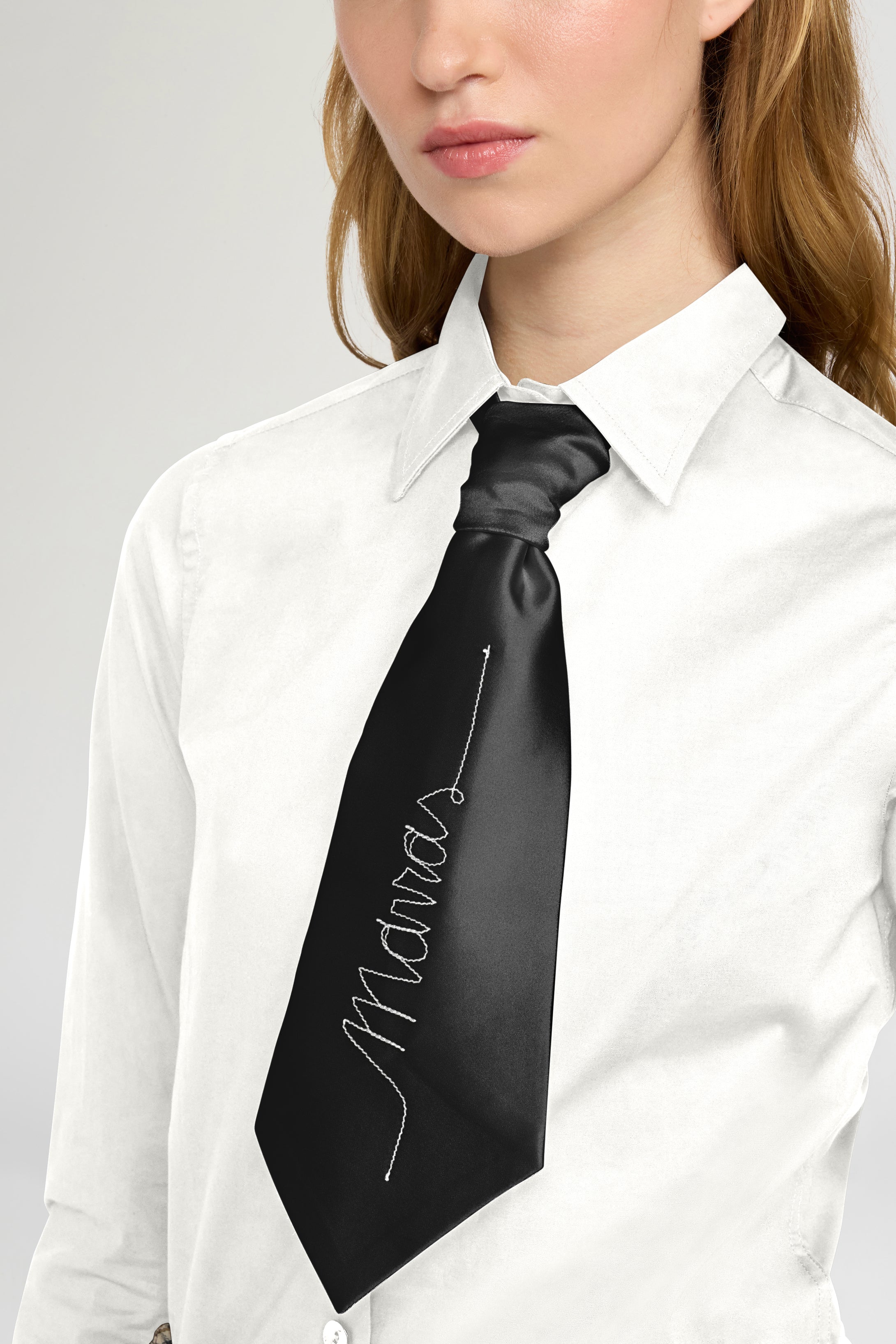 Embroidered Marras Silk Tie