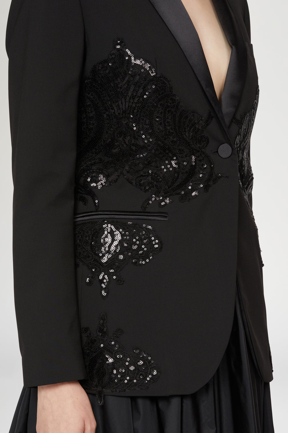Blazer Nero con Paillettes
