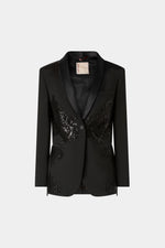 Blazer Nero con Paillettes