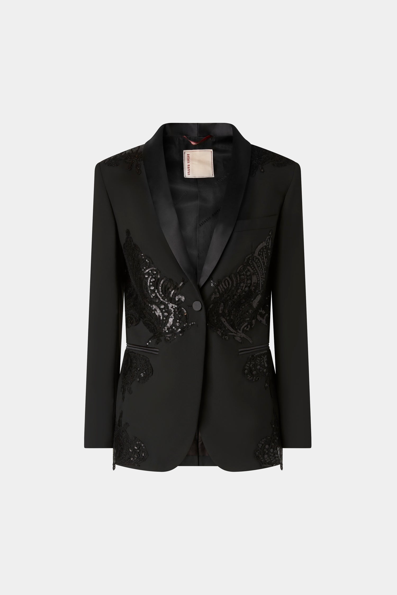 Blazer Nero con Paillettes