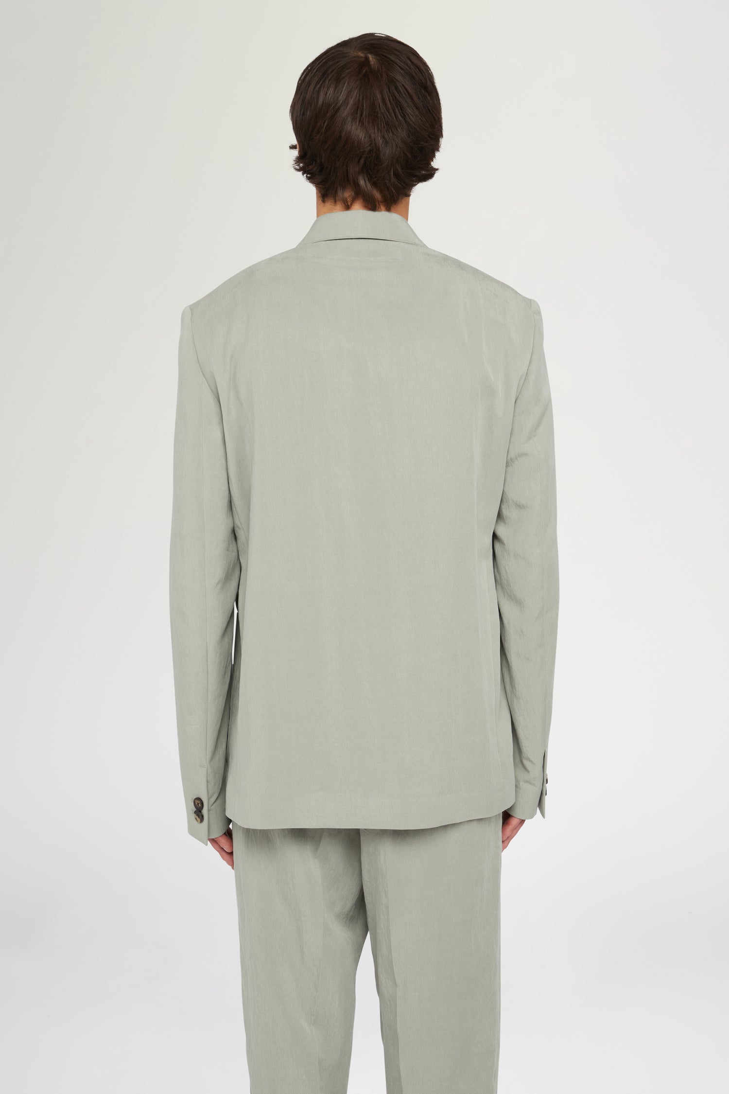 Sage Green Double-Breasted Jacket