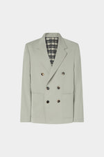 Sage Green Double-Breasted Jacket